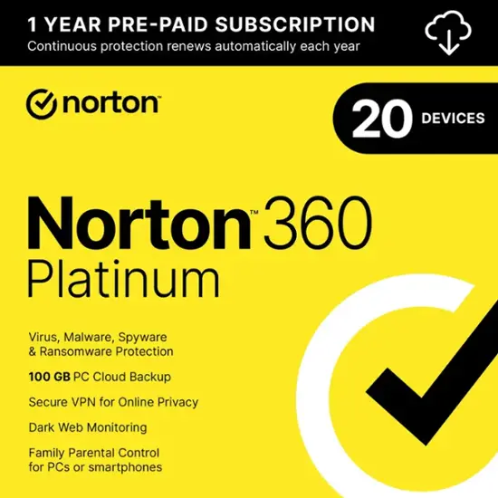 Norton – 360 Deluxe (5 Device) Antivirus Internet